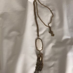 Kendra Scott white tassel necklace